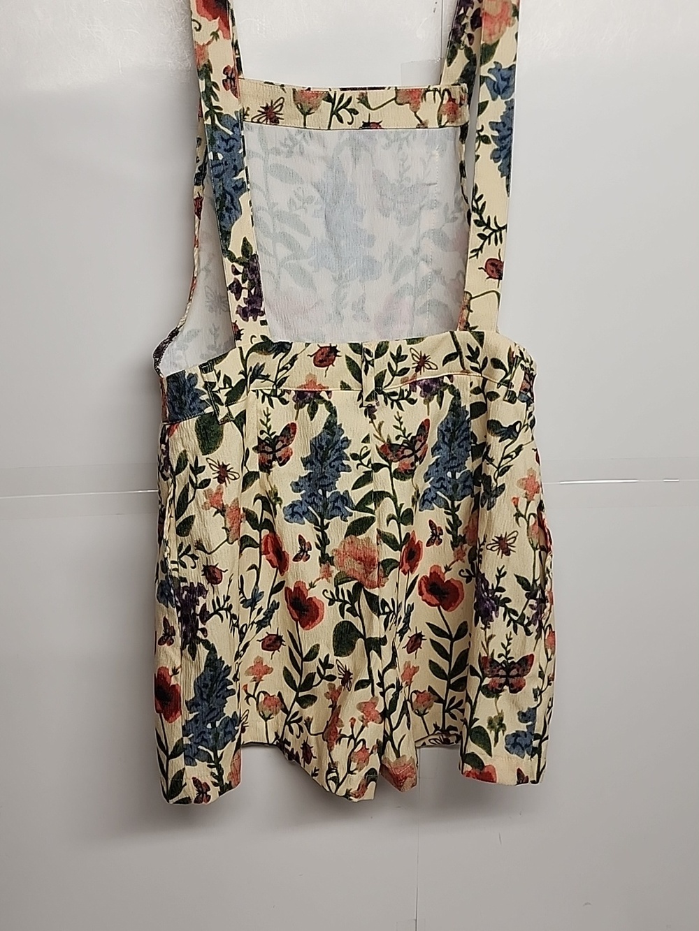 Your Closets Happy Hour Floral SZ S Overall shorts Multicolor Garden Print - Picture 4 of 9